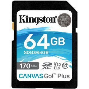 Memóriakártya Kingston Canvas Go! Plus SDXC 64GB