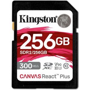 Memóriakártya Kingston SDXC 256 GB Canvas React Plus