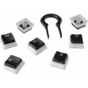 Pótbillentyű HyperX Pudding Keycaps Full Key Set, black