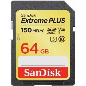 Memóriakártya SanDisk SDXC 64GB Extreme Plus UHS-I (V30) U3