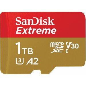 Memóriakártya SanDisk microSDXC 1 TB Extreme + Rescue PRO Deluxe + SD adapter