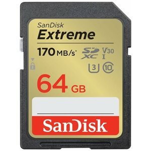 Memóriakártya SanDisk SDXC 64 GB Extreme + Rescue PRO Deluxe