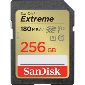 Memóriakártya SanDisk SDXC 256 GB Extreme + Rescue PRO Deluxe