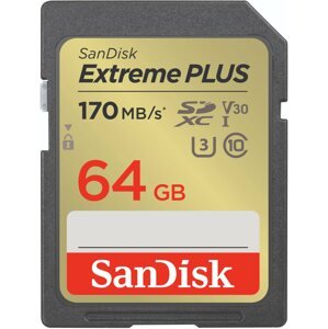 Memóriakártya SanDisk SDXC 64 GB Extreme PLUS + Rescue PRO Deluxe
