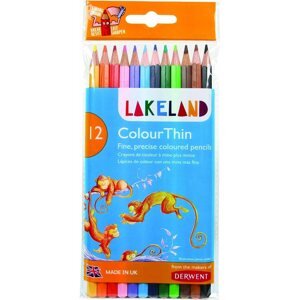 Színes ceruza DERWENT Lakeland ColourThin, hatszögletű, 12 szín