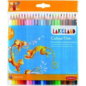 Színes ceruza DERWENT Lakeland ColourThin, hatszögletű, 24 szín