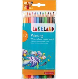 Színes ceruza DERWENT Lakeland Painting, hatszögletű, 12 szín