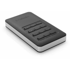 Külső merevlemez VERBATIM Store 'n' Go 2.5" Secure HDD 2TB USB 3.1 fekete