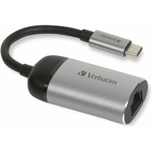 Átalakító VERBATIM USB-C TO GIGABIT ETHERNET ADAPTER, 10 cm