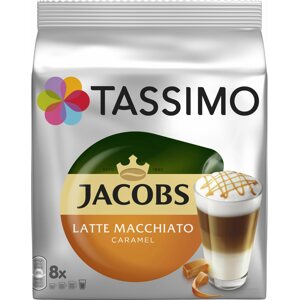 Kávékapszula TASSIMO Jacobs Latte Macchiato Caramel Kapszula 8 adag