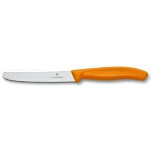 Konyhakés Victorinox paradicsomvágó kés hullámos pengével 11 cm narancssárga