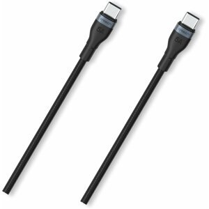 Adatkábel Eloop S6 Type-C (USB-C) PD 100W kábel 1,5 m fekete
