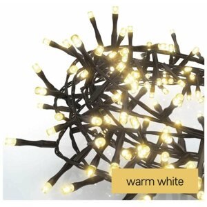Fényfüzér EMOS LED karácsonyi fényfüzér - süni, 12 m, beltéri és kültéri, meleg fehér, időzítővel