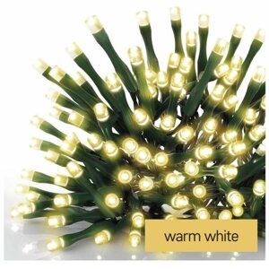 Fényfüzér EMOS LED karácsonyi izzósor zöld, 12 m, beltéri és kültéri, meleg fehér