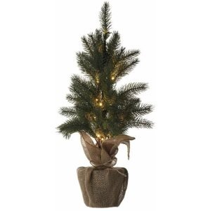 Karácsonyfa EMOS LED karácsonyfa, 52 cm, 3x AA, beltéri, meleg fehér, időzítővel