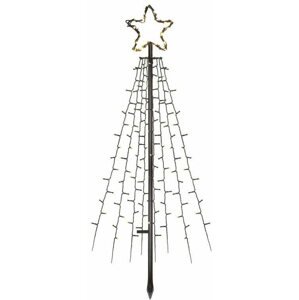 Karácsonyfa EMOS LED fém karácsonyfa, 180 cm, beltéri és kültéri, meleg fehér, időzítővel