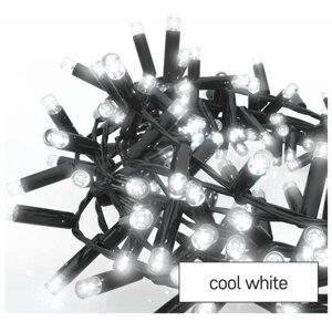 Fényfüzér EMOS Profi LED csatlakozó lánc fekete - süni, 3 m, kül- és beltéri, hideg fehér