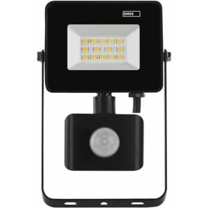 LED reflektor EMOS LED reflektor SIMPO mozgásérzékelővel, 10,5 W, fekete, semleges fehér