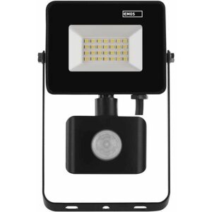 LED reflektor EMOS LED reflektor SIMPO, mozgásérzékelővel, 20,5 W, fekete, semleges fehér