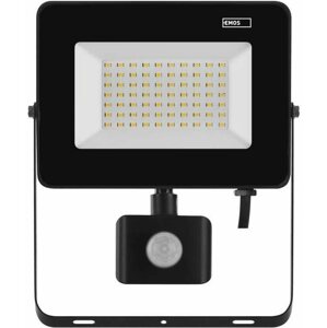 LED reflektor EMOS LED reflektor SIMPO mozgásérzékelővel, 50 W, fekete, semleges fehér