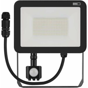LED reflektor EMOS LED reflektor PROFI mozgásérzékelővel, 50 W-os semleges, fehér szín