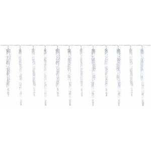 Fényfüzér EMOS LED karácsonyi girland - jégcsapok, 12 db, 3,6 m, kültéri és beltéri, hideg fehér