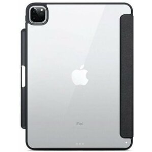 Tablet tok Epico Clear Flip Case iPad Pro 12.9" (2021/2022) - fekete átlátszó
