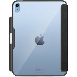 Tablet tok Epico Clear Flip tok iPad 10,9" (2022) - fekete átlátszó