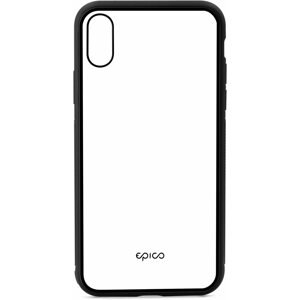 Telefon tok Epico Glass iPhone XS Max átlátszó fekete tok