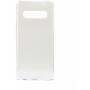 Telefon tok Epico Ronny Gloss Samsung Galaxy S10 fehér átlátszó tok