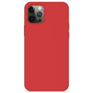 Telefon tok Epico iPhone 12 / iPhone 12 Pro piros szilikon tok