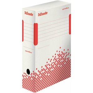 Archiváló doboz Esselte Speedbox 10 x 25 x 35 cm, fehér-piros