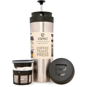 Dugattyús kávéfőző ESPRO Travel Press 0,35l, rozsdamentes acél