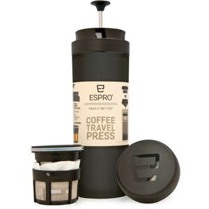 Dugattyús kávéfőző ESPRO Travel Press 0,35l, fekete