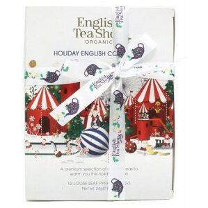 Tea English Tea Shop Fehér karácsonyi kollekció 24 g, 12 db bio ETS12