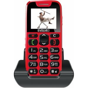 Mobiltelefon EVOLVEO EasyPhone piros