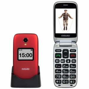 Mobiltelefon EVOLVEO EasyPhone FP piros