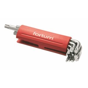 Torx készlet FORTUM TORX L-kulcsok, 9 db-os készlet, 10-50 mm