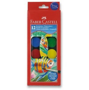 Vízfesték Faber-Castell 30 mm 12 szín