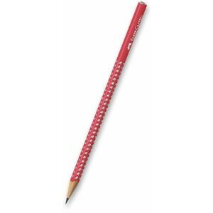 Grafit ceruza FABER-CASTELL Sparkle B háromszög alakú, piros