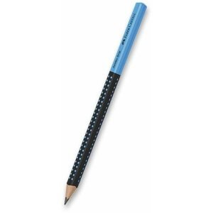 Grafit ceruza FABER-CASTELL Grip Jumbo TwoTone HB háromszög alakú, kék