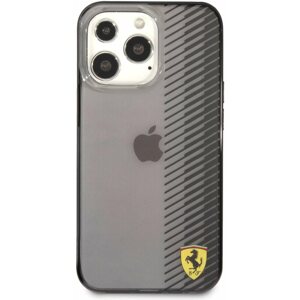 Telefon tok Ferrari Gradient Transparent Apple iPhone 13 Pro Max fekete tok