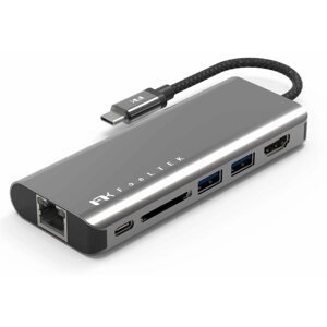 Port replikátor Feeltek Portable 6 in 1 USB-C Hub, gray