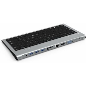 Port replikátor Feeltek 11 az 1-ben USB-C Keyboard Hub EN