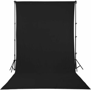 Fotóháttér Fomei textil háttér 3 × 6 m fekete
