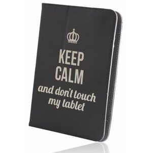 Tablet tok Forever Fashion Keep Calm univerzális 9-10" fekete