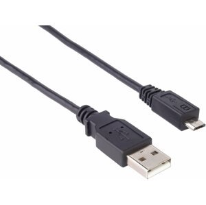 Adatkábel PremiumCord USB 2.0 interfész mikro AB 5 m fekete