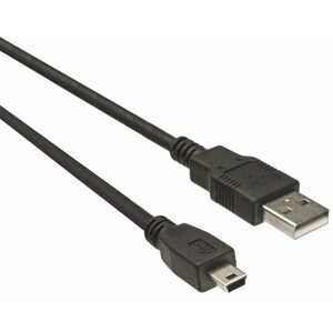 Adatkábel PremiumCord USB 2.0 A-B mini összekötő 0,5 m fekete