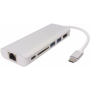 Port replikátor PremiumCord USB 3.1 - HDMI + RJ45 + 2xUSB3.0 + SD card + PD charge