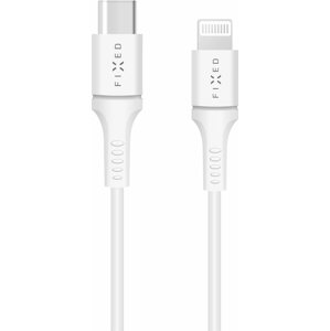 Adatkábel FIXED USB-C to Lightning, PD, MFI - 2m, fehér